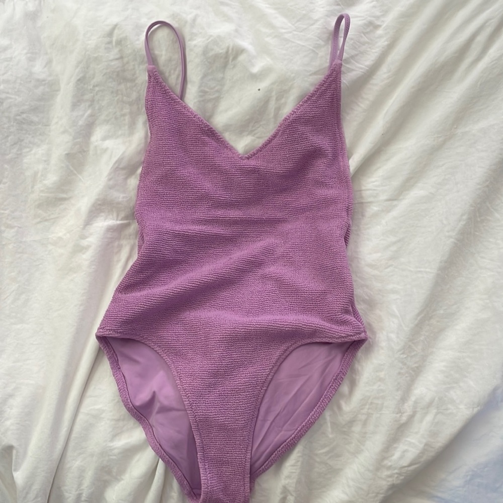 topshop purple one piece.